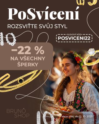 🍂 Podzimní posvícení se slevou! 🍂 Oslavte posvícení stylově – u nás na e-shopu na vás čeká 22% sleva na všechny šperky! ✨...